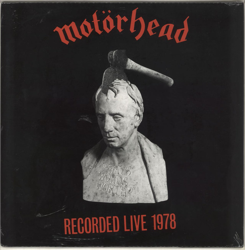 Motorhead What's Words Worth? - Red Vinyl UK vinyl LP album (LP record) WIKM209