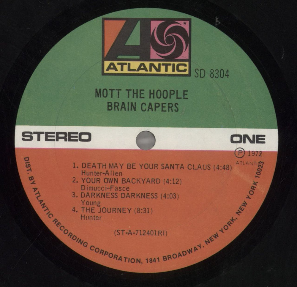 Mott The Hoople Brain Capers US vinyl LP album (LP record) MHOLPBR858842