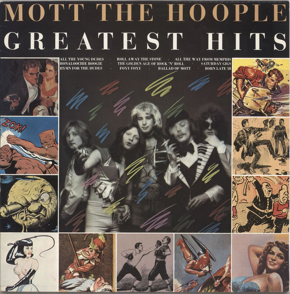 Mott The Hoople Greatest Hits UK vinyl LP album (LP record) 32007