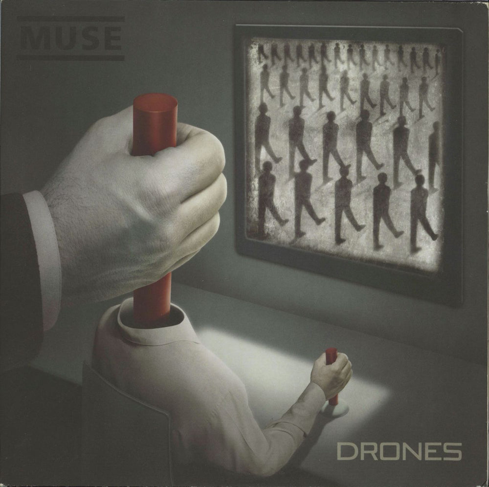 Muse Drones - 180gm UK 2-LP vinyl record set (Double LP Album) 0825646121229