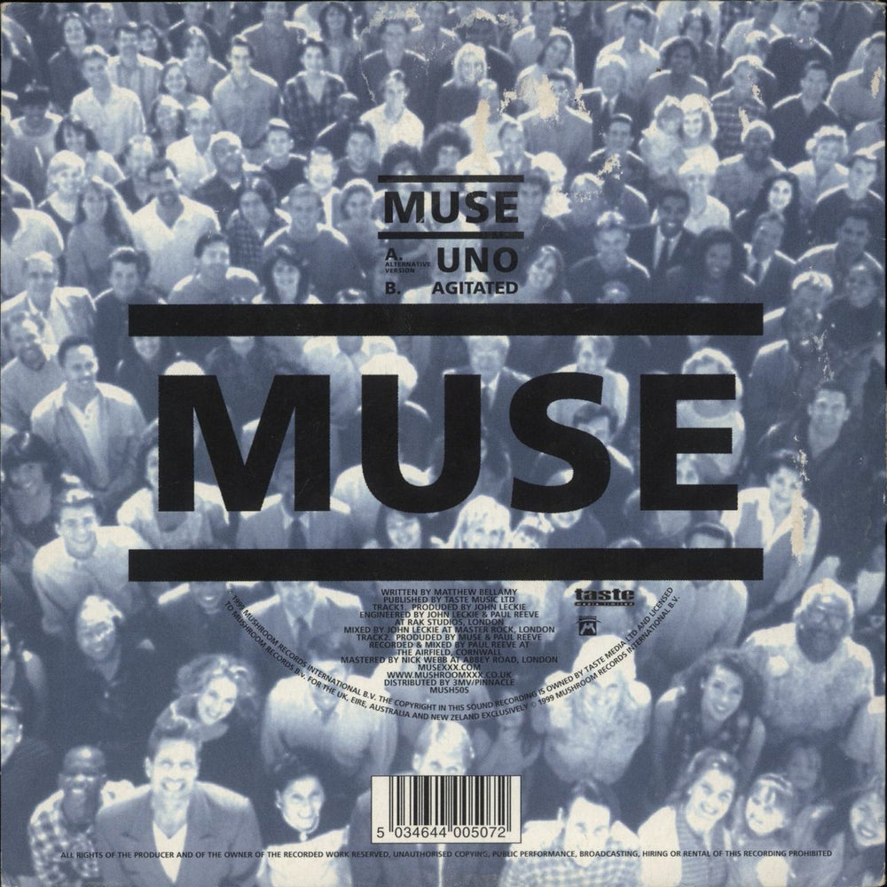 Muse Uno - EX UK 7" vinyl single (7 inch record / 45) 5034644005072