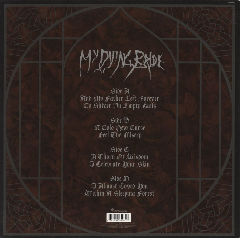 My Dying Bride Feel The Misery UK 2-LP vinyl record set (Double LP Album) 801056849311