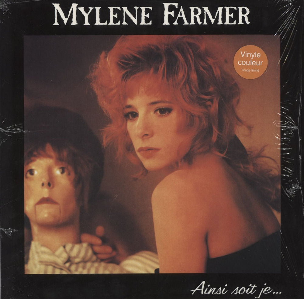 Mylene Farmer Ainsi Soit Je - Orange Splatter Vinyl - Mispress French vinyl LP album (LP record) 835564-1