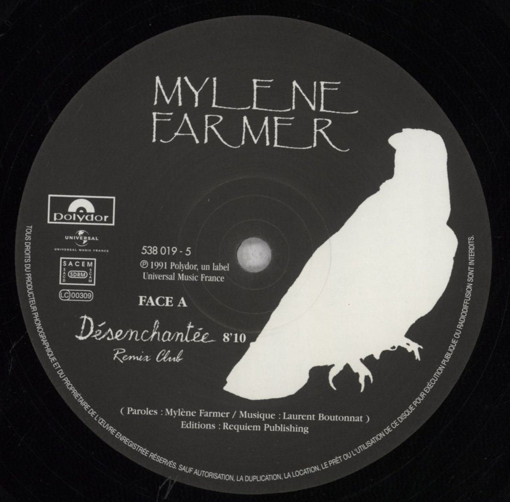 Mylene Farmer Desenchantee - Remix Club French 12" vinyl single (12 inch record / Maxi-single) MYL12DE846572