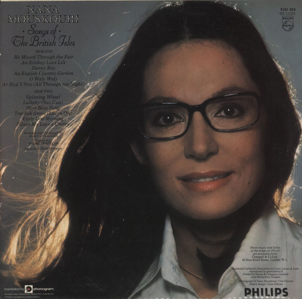 Nana Mouskouri Songs Of The British Isles UK vinyl LP album (LP record)