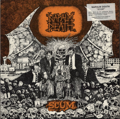 Napalm Death Scum - Orange Cover UK Vinyl LP — RareVinyl.com