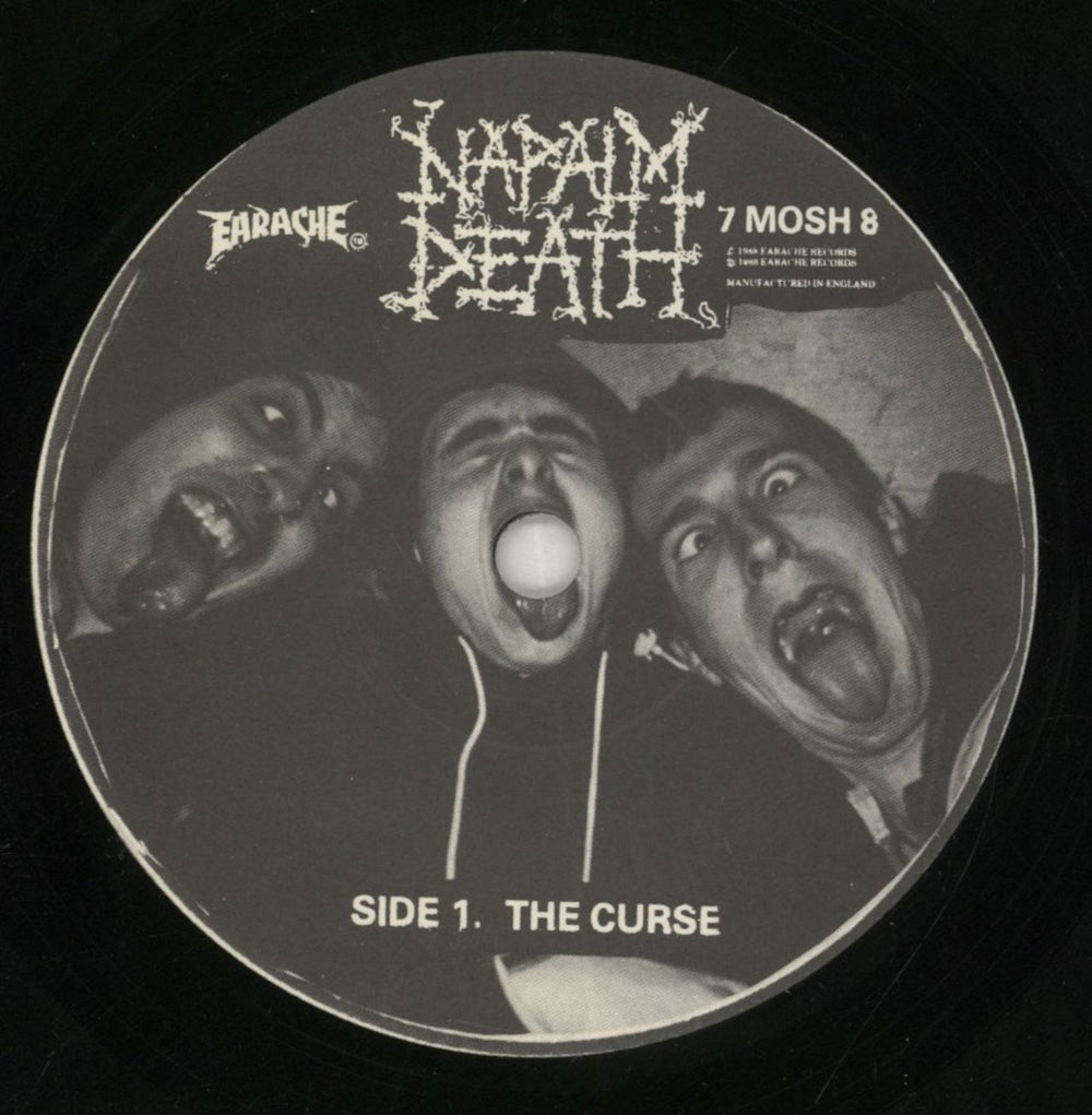 Napalm Death The Curse UK 7" vinyl single (7 inch record / 45) NAP07TH854029
