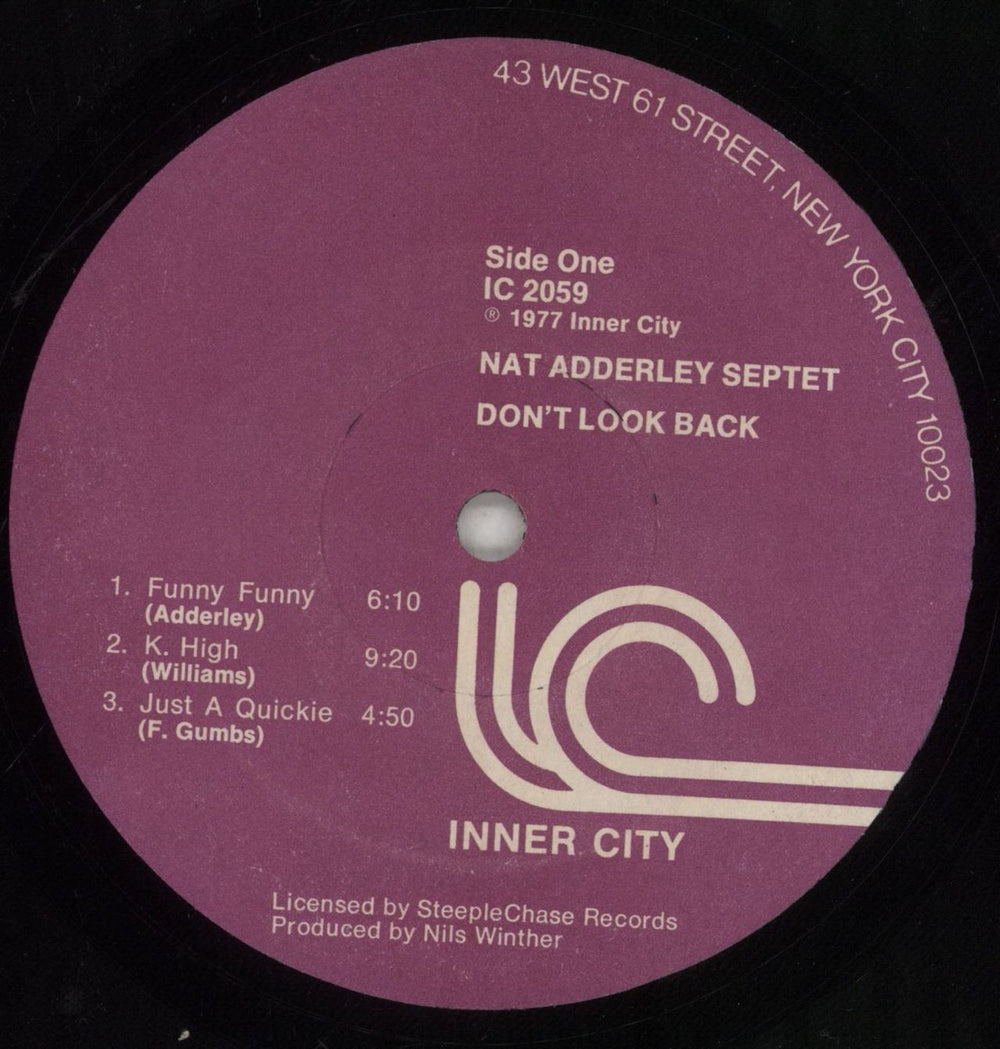 Nat Adderley Don't Look Back US vinyl LP album (LP record) NDLLPDO855821