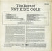 Nat King Cole The Best Of - Lime Green Label UK vinyl LP album (LP record)