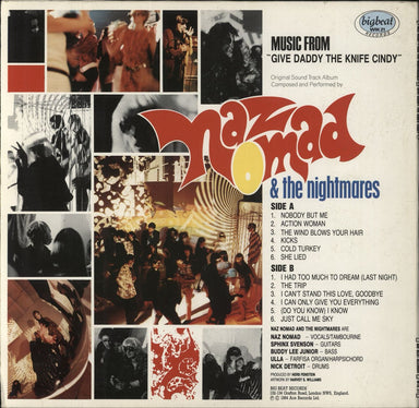 Naz Nomad & The Nightmares Give Daddy The Knife Cindy - Purple vinyl - VG UK vinyl LP album (LP record) NAZLPGI841270