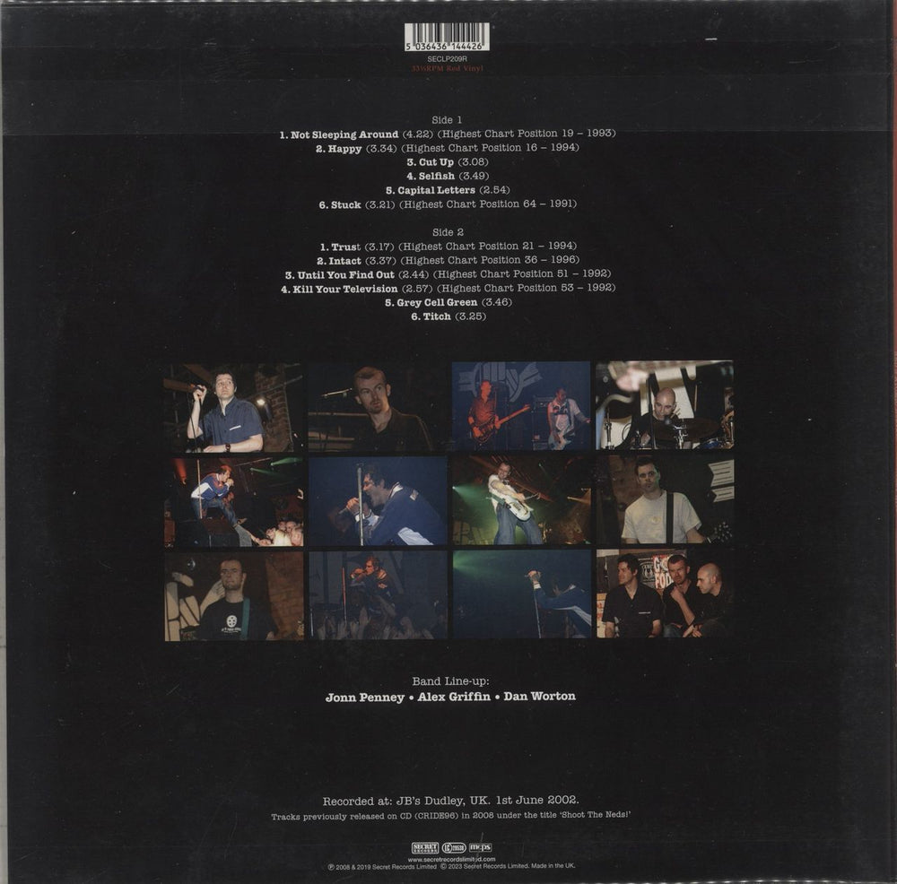 Ned's Atomic Dustbin Greatest Hits Live - Red Vinyl + Bonus CD - Sealed UK vinyl LP album (LP record) 5036436144426