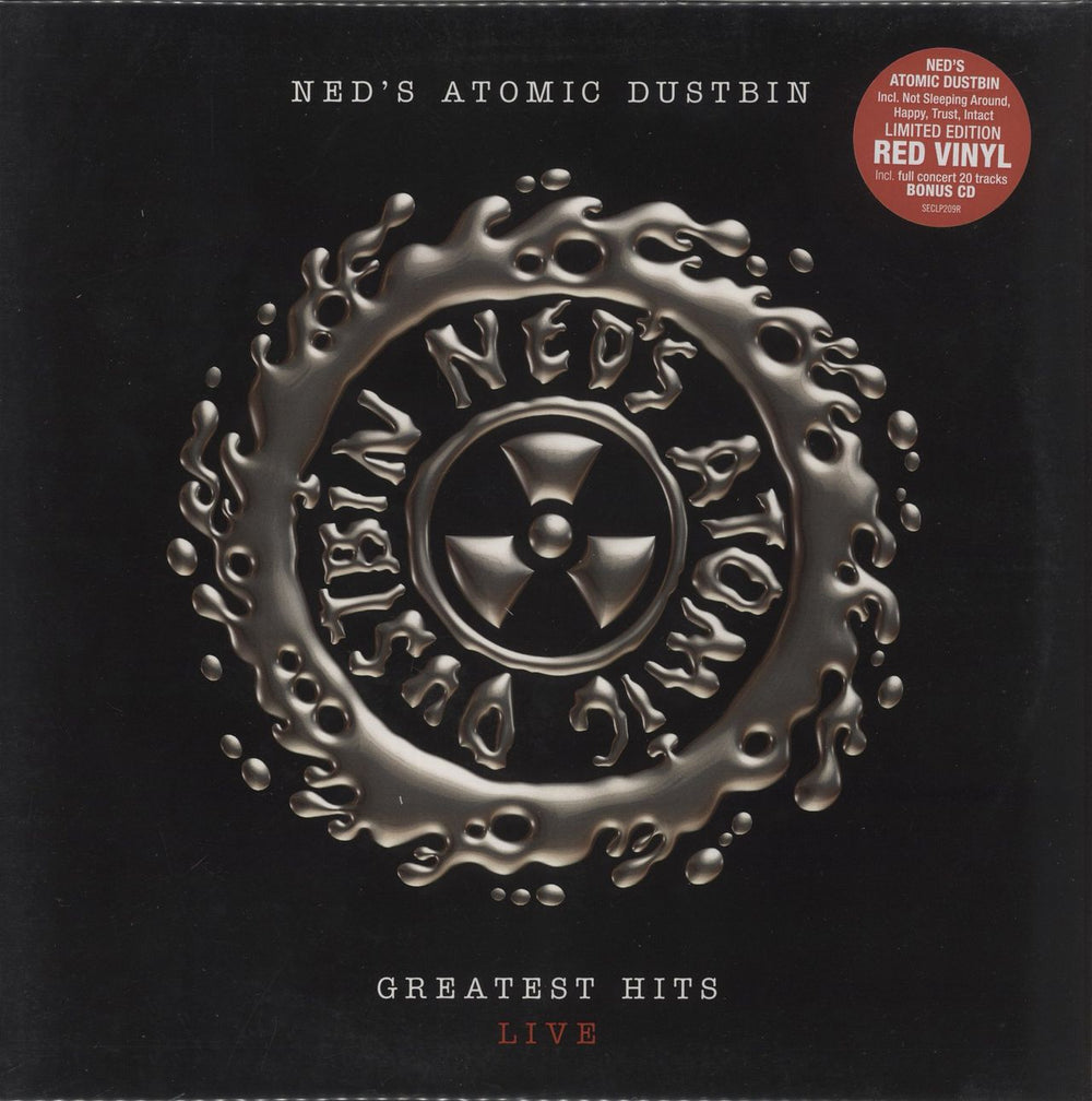 Ned's Atomic Dustbin Greatest Hits Live - Red Vinyl + Bonus CD - Sealed UK vinyl LP album (LP record) SECLP209R