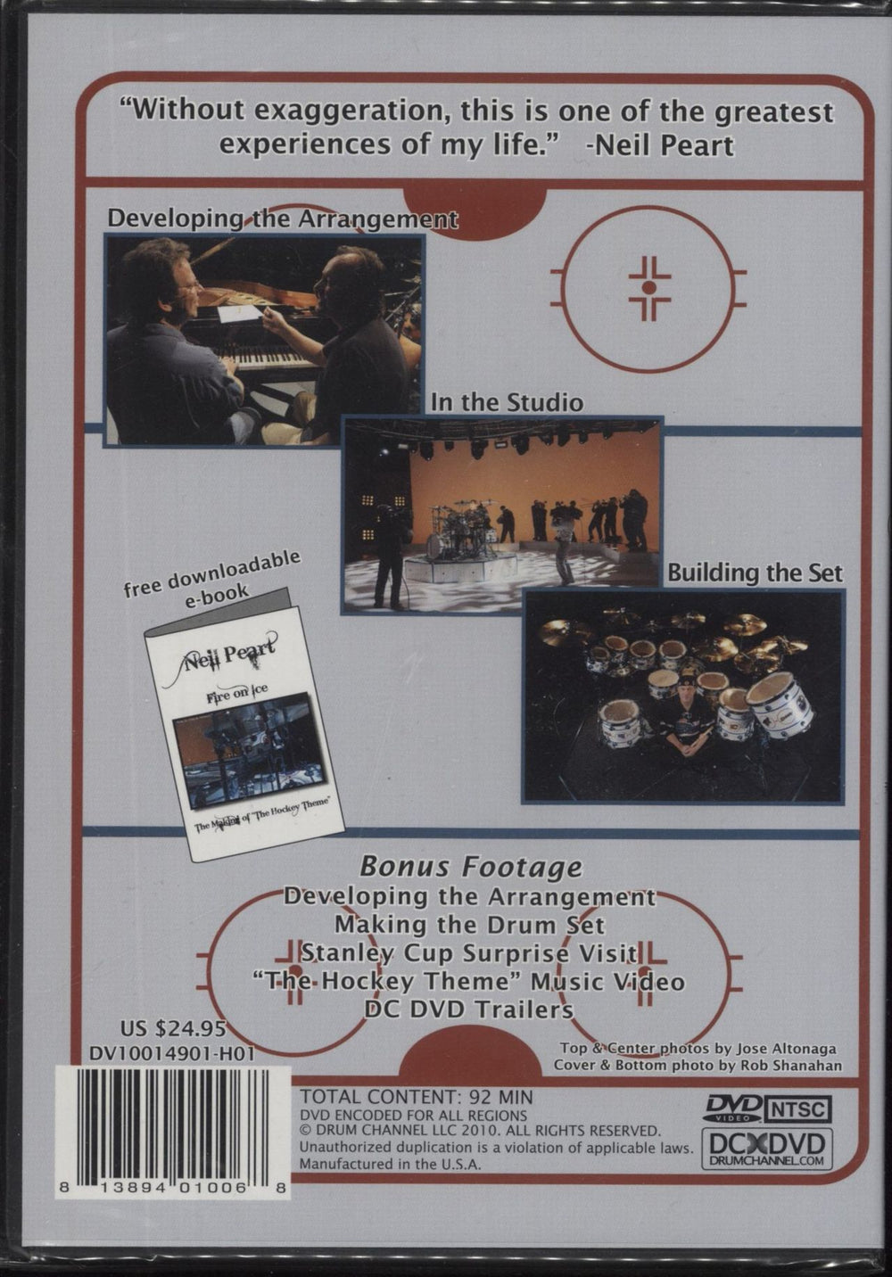 Neil Peart Fire On Ice US DVD 813894010068