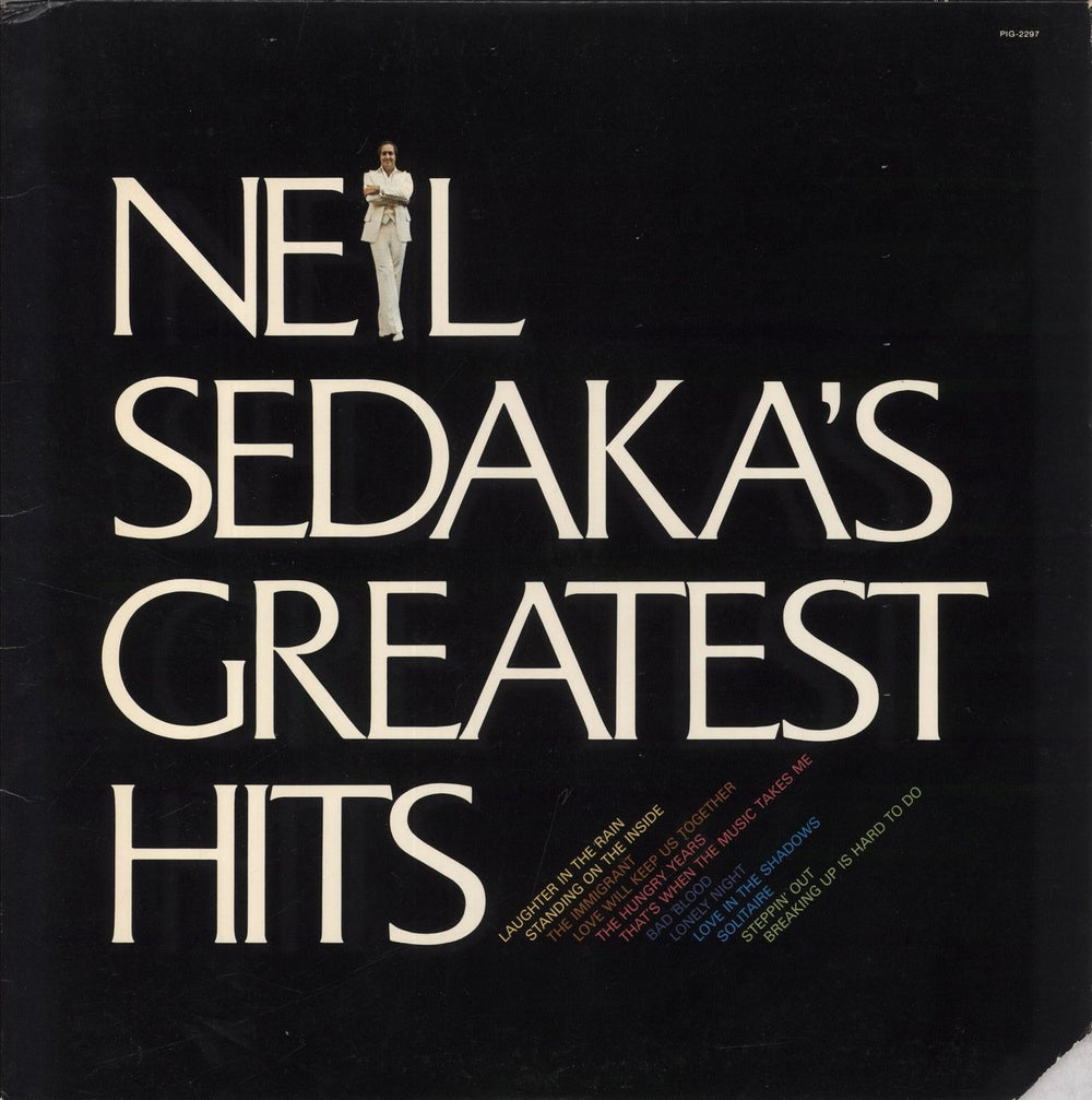 Neil Sedaka Neil Sedaka's Greatest Hits US vinyl LP album (LP record) PIG-2297