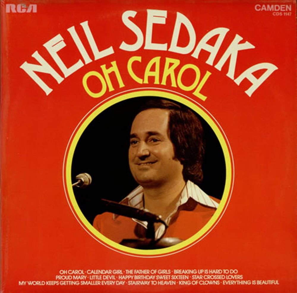 Neil Sedaka Oh Carol UK vinyl LP album (LP record) CDS1147