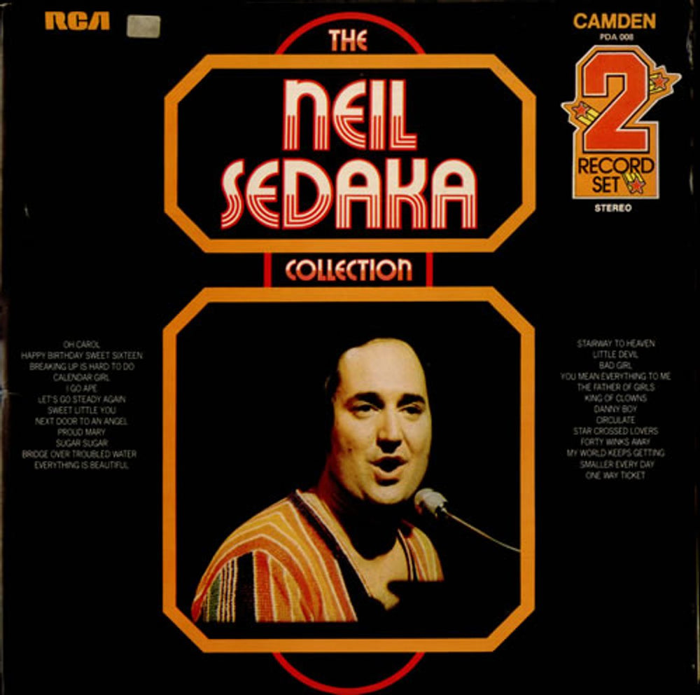 Neil Sedaka The Neil Sedaka Collection UK 2-LP vinyl record set (Double LP Album) PDA008