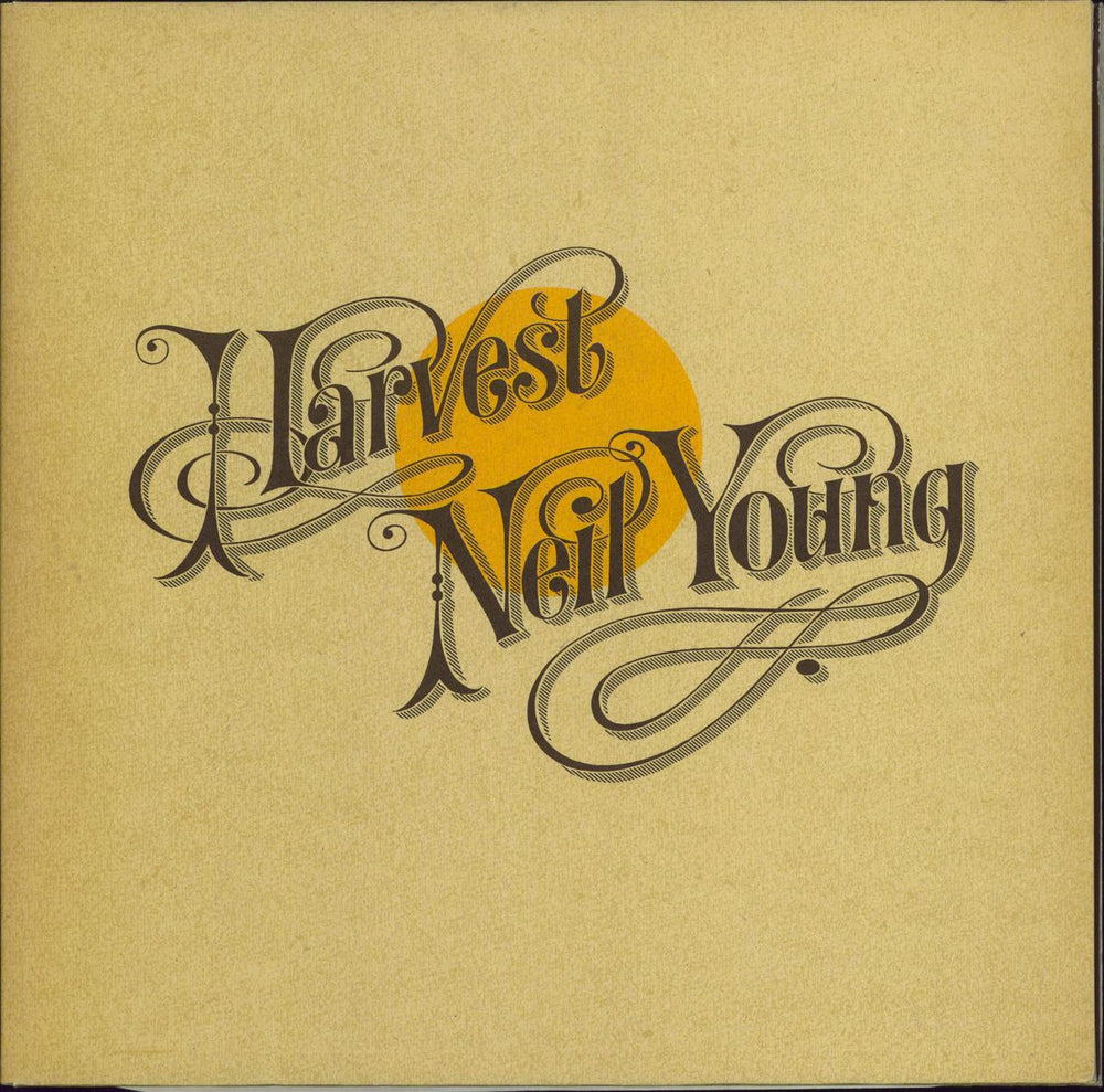 Neil Young Harvest + Insert + Inner German vinyl LP album (LP record) REP54005