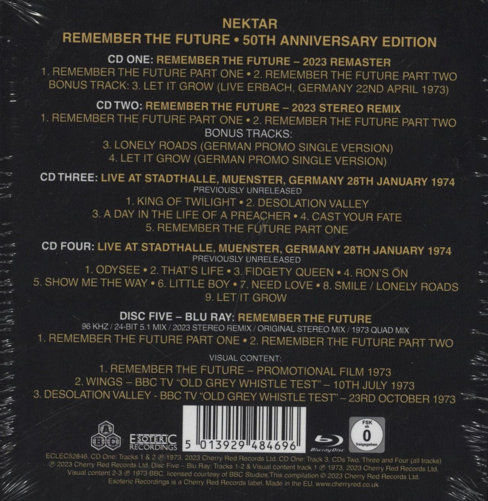 Nektar Remember The Future - 4-CD/1-Blu-ray - Sealed Box Set UK CD Album Box Set 5013929484696