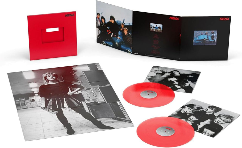 Nena Nena: Remastered & Selected Works - Red Vinyl + Poster - Sealed UK 2-LP vinyl record set (Double LP Album) NNA2LNE849497