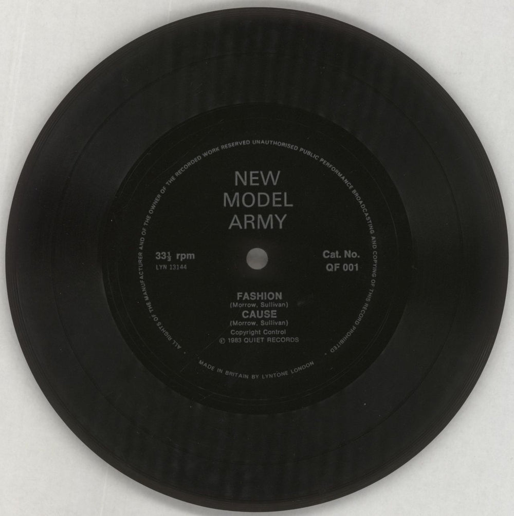 New Model Army Bittersweet + Flexi UK 7" vinyl single (7 inch record / 45)