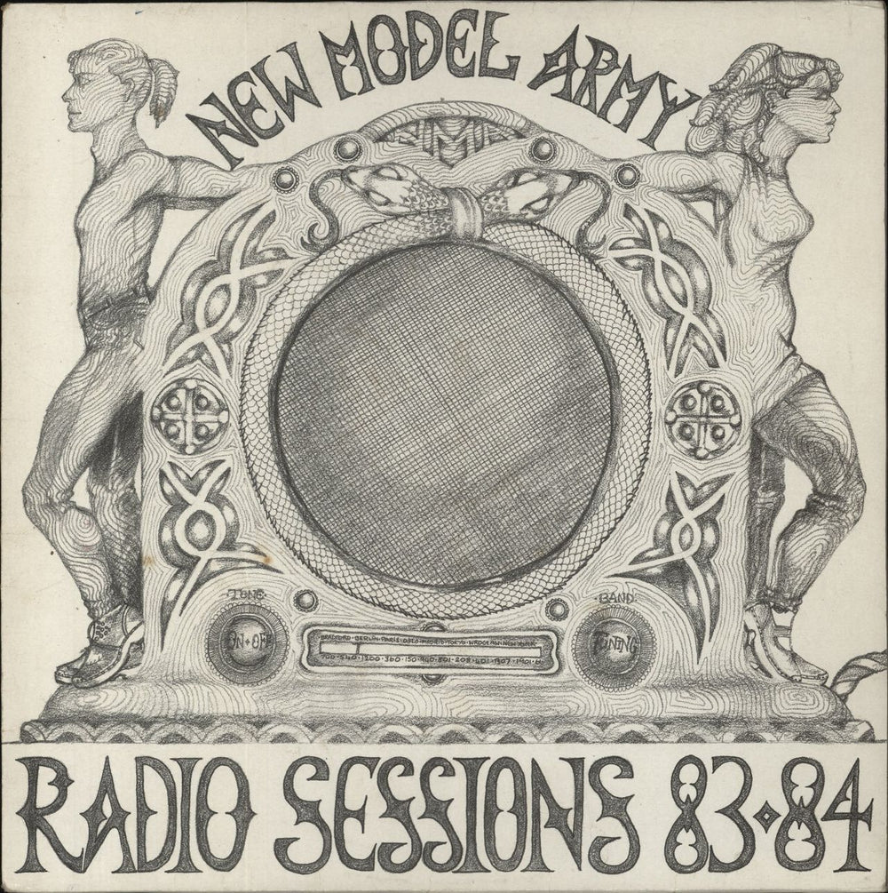 New Model Army Radio Sessions 83-84 UK vinyl LP album (LP record) ABT017