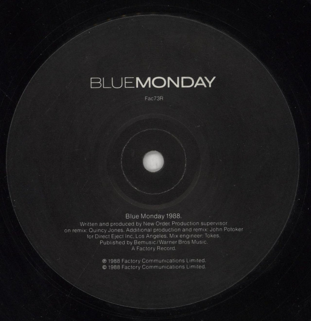 New Order Blue Monday '88 - EX UK 12" vinyl single (12 inch record / Maxi-single) NEW12BL683731