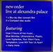 New Order Education Entertainment Recreation: 1-Blu-Ray/2-CD - Sealed UK 3-disc CD/DVD Set 190295375973