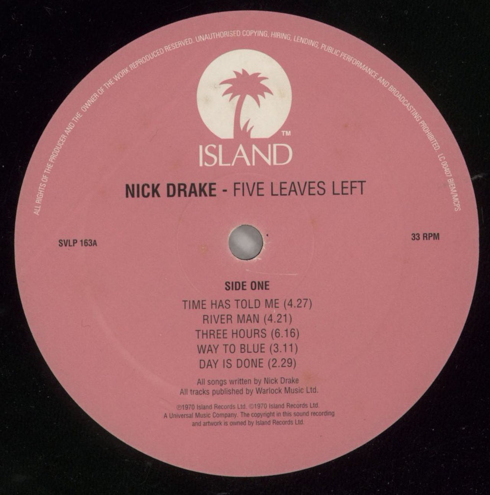 Nick Drake Five Leaves Left - 180gm UK vinyl LP album (LP record) N-DLPFI609735