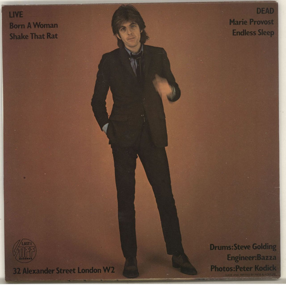 Nick Lowe Bowi - Picture Sleeve UK 7" vinyl single (7 inch record / 45) LOW07BO449845