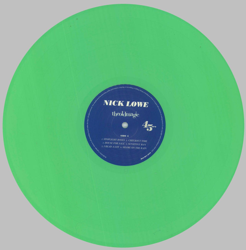 Nick Lowe The Old Magic - 180g - Green Vinyl US vinyl LP album (LP record) LOWLPTH827623