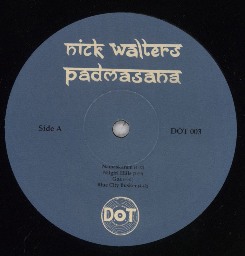 Nick Walters Padmasana + Art card UK vinyl LP album (LP record) 55ELPPA835328