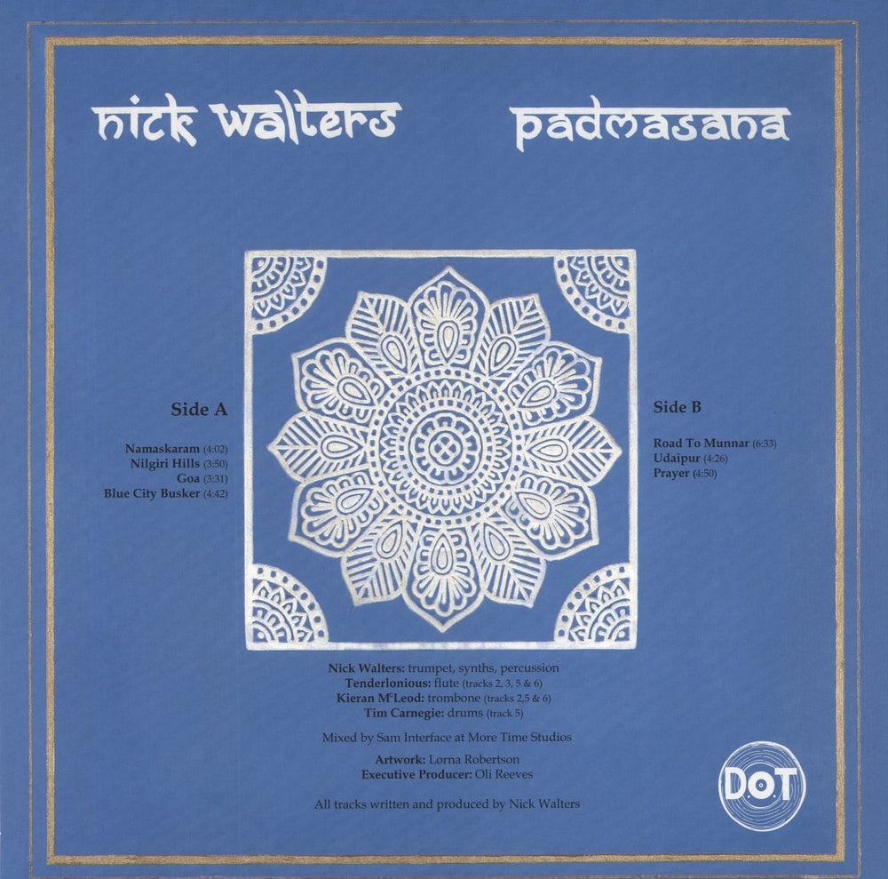 Nick Walters Padmasana + Art card UK vinyl LP album (LP record)