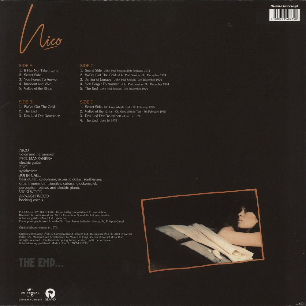 Nico The End - 180gm UK 2-LP vinyl record set (Double LP Album) 0600753487358