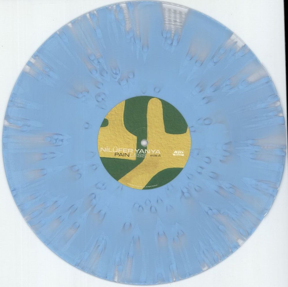 Nilufer Yanya Painless - Blue Cloudy Vinyl - Autographed US vinyl LP album (LP record) 9K8LPPA879885