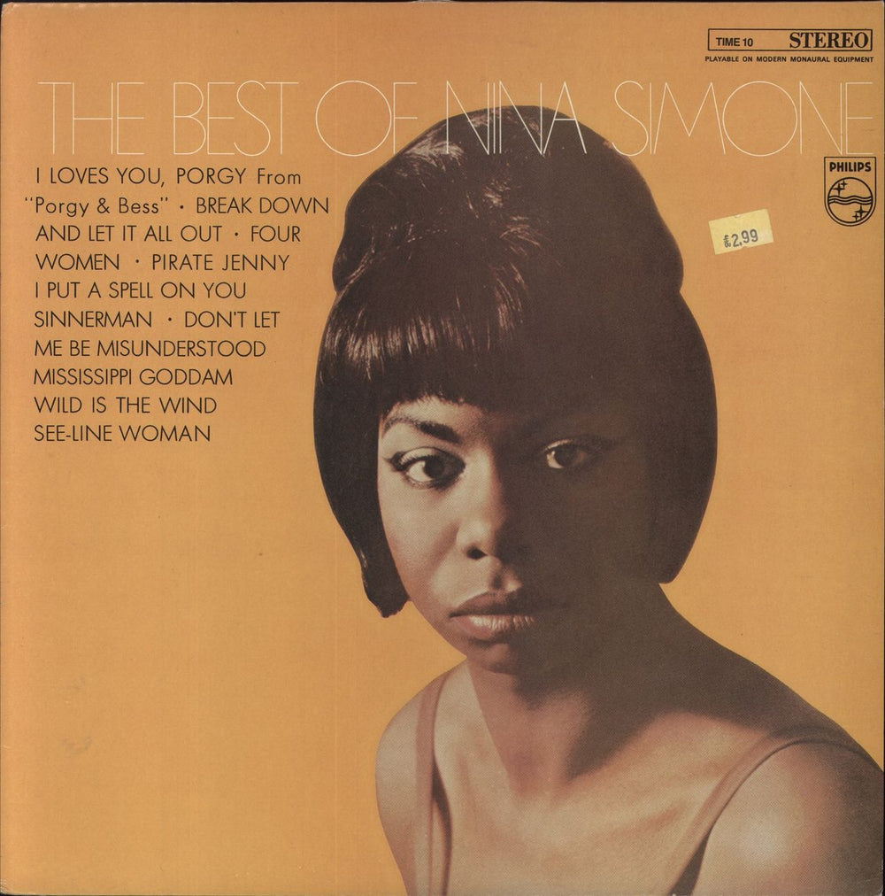 Nina Simone The Best Of Nina Simone UK vinyl LP album (LP record) TIME10