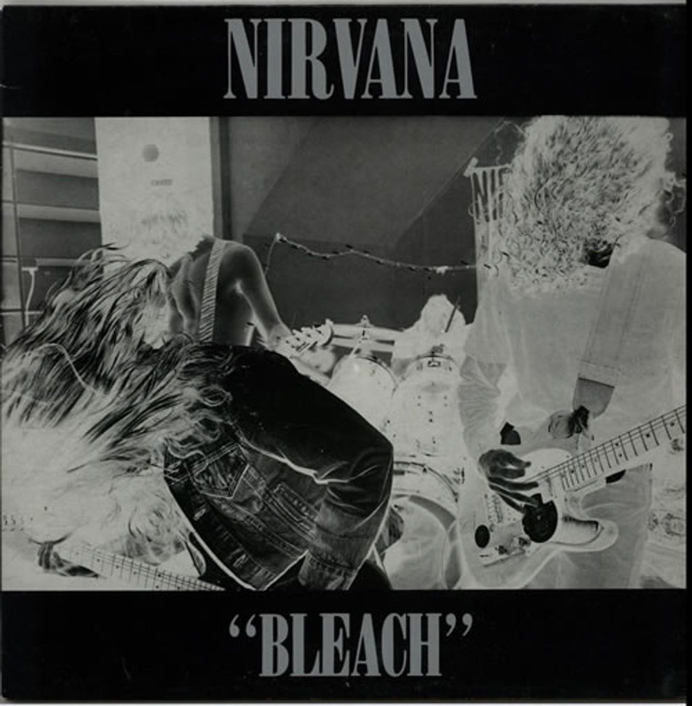 Nirvana (US) Bleach - Black Vinyl UK vinyl LP album (LP record) TUPLP6