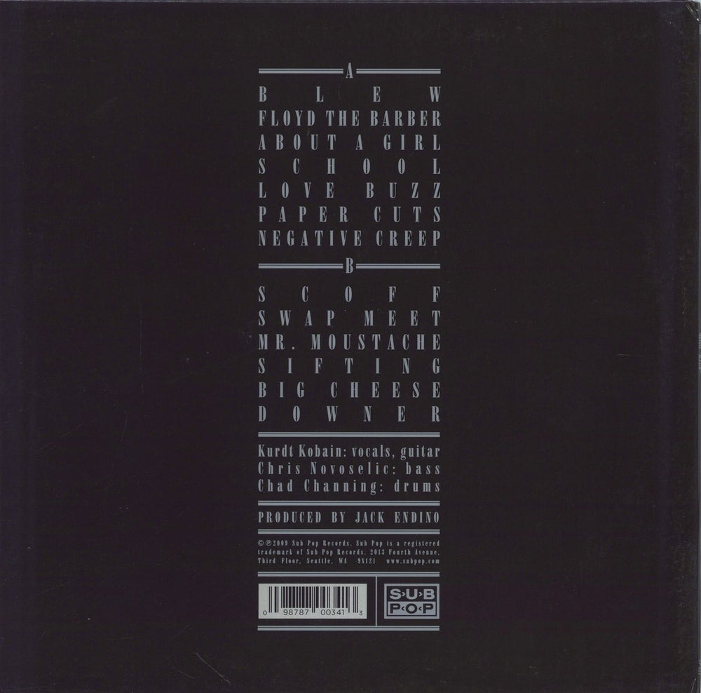 Nirvana (US) Bleach UK vinyl LP album (LP record) 098787003413