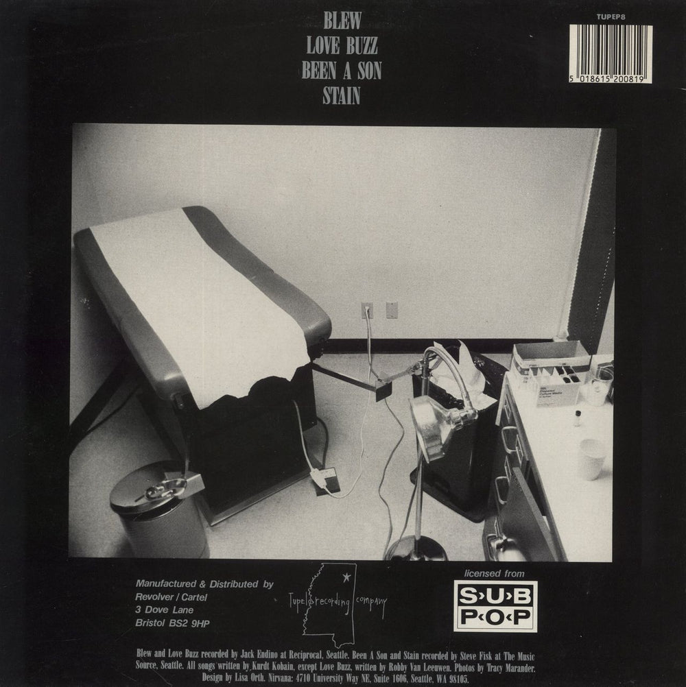 Nirvana (US) Blew - EX UK 12" vinyl single (12 inch record / Maxi-single) 5018615200819