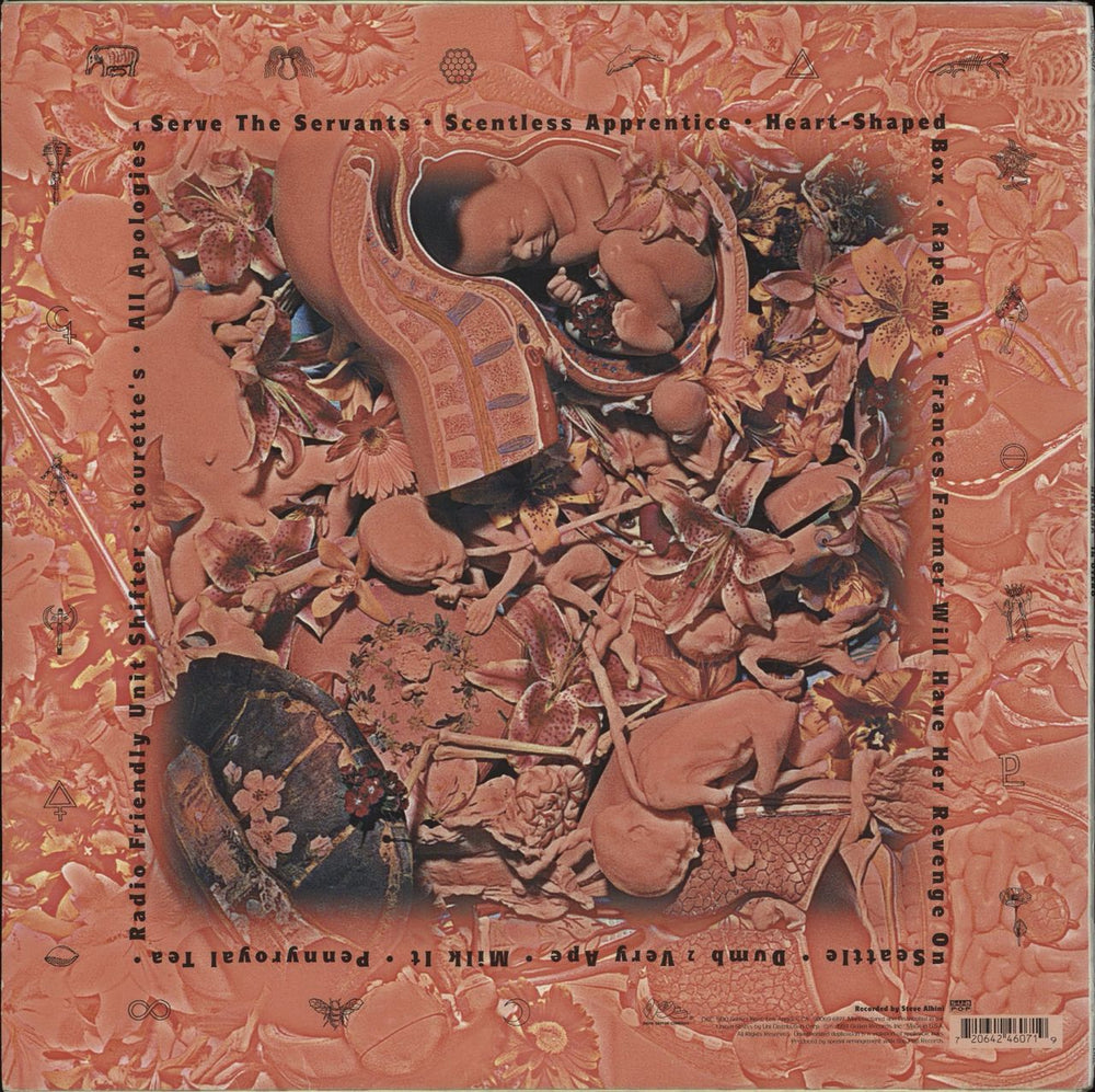 Nirvana (US) In Utero - Clear - EX US vinyl LP album (LP record) 720642460719