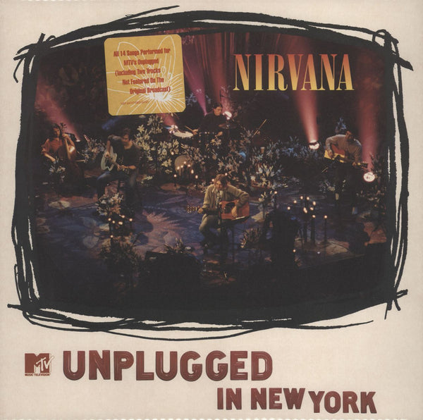 Nirvana (US) Unplugged In New York - White Vinyl - Hype Sticker German —  RareVinyl.com