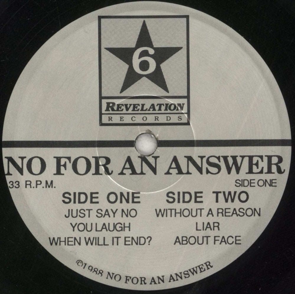 No For An Answer You Laugh EP - 2nd US 7" vinyl single (7 inch record / 45) NXB07YO851824