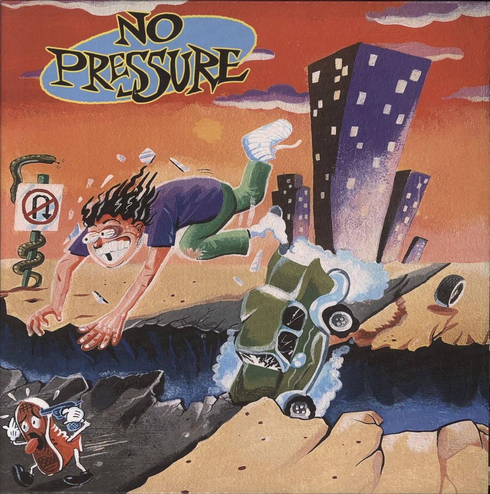 No Pressure No Pressure - Orange and Red with Violet Splatter Vinyl US vinyl LP album (LP record) TBR170