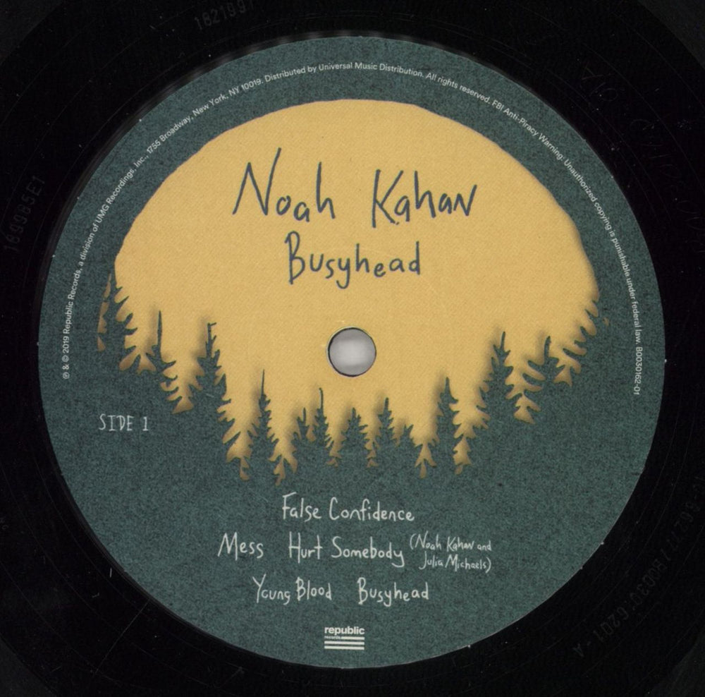 Noah Kahan Busyhead US vinyl LP album (LP record) 6QMLPBU850180