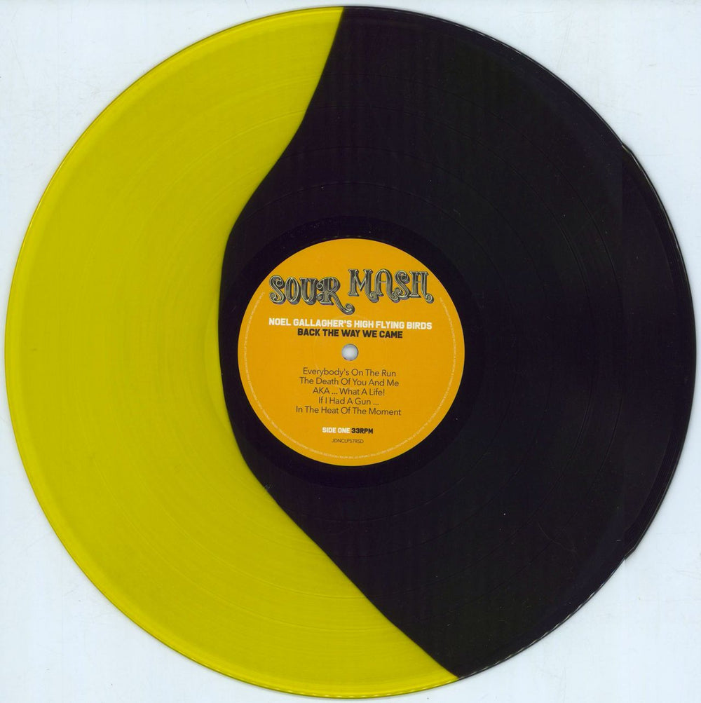 Noel Gallagher Back The Way We Came Vol. 1 - RSD 2021 - Yellow/Black Vinyl UK 2-LP vinyl record set (Double LP Album) NGL2LBA789269