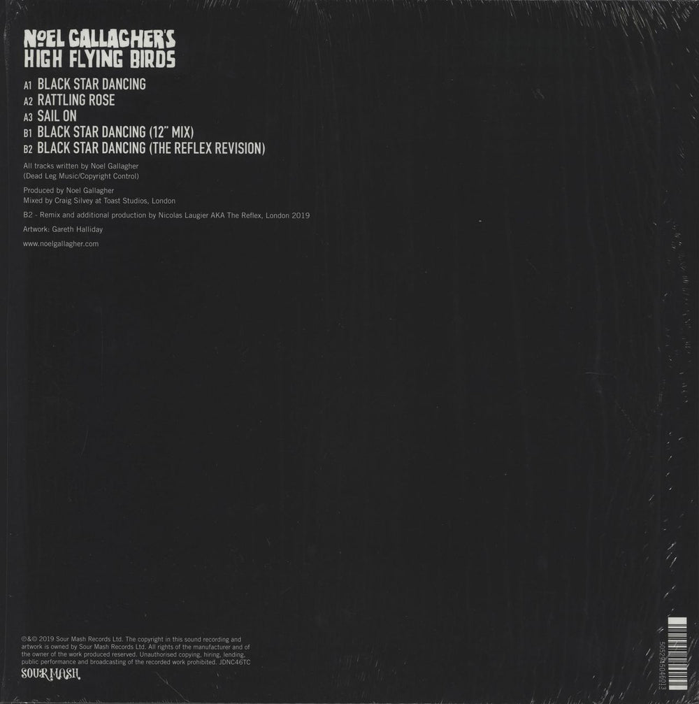 Noel Gallagher Black Star Dancing - Pink Vinyl UK 12" vinyl single (12 inch record / Maxi-single) 5052945046013