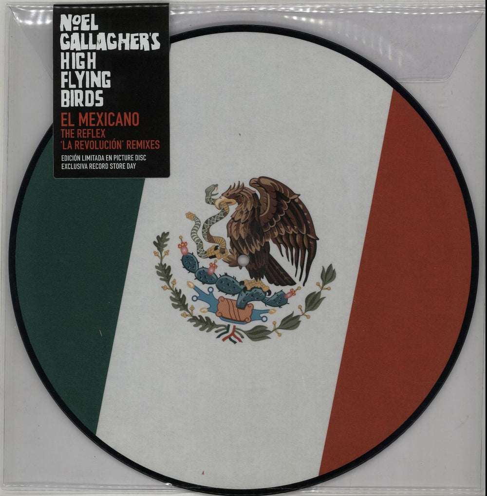 Noel Gallagher El Mexicano (The Reflex 'La Revolucion' Remixes) - Sealed UK 12" vinyl picture disc (12 inch picture record) JDNC26T