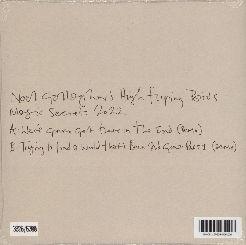 Noel Gallagher Magic Secrets #1 - RSD 2022 - Sealed UK 7" vinyl single (7 inch record / 45) NGL07MA788742