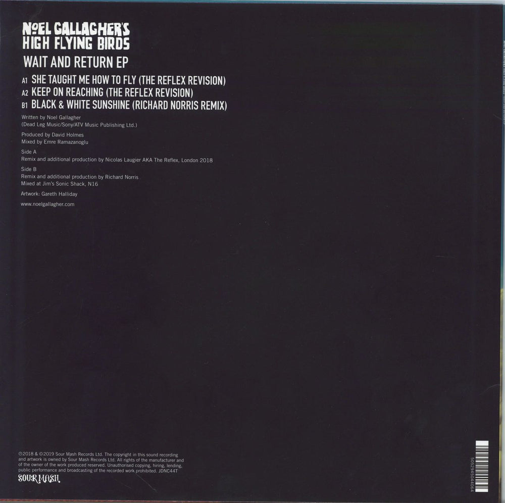 Noel Gallagher Wait And Return EP - RSD19 - Teal Vinyl UK 12" vinyl single (12 inch record / Maxi-single) 5052945044064