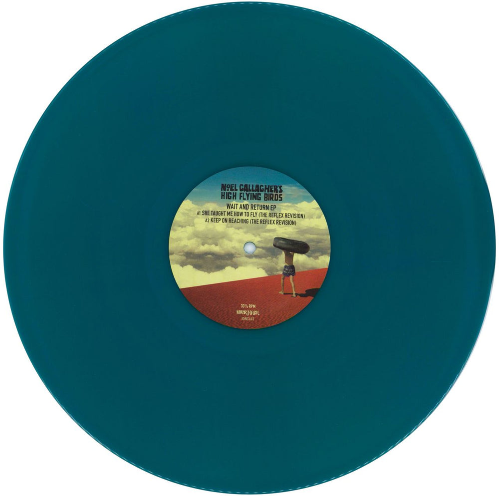 Noel Gallagher Wait And Return EP - RSD19 - Teal Vinyl UK 12" vinyl single (12 inch record / Maxi-single) NGL12WA776307