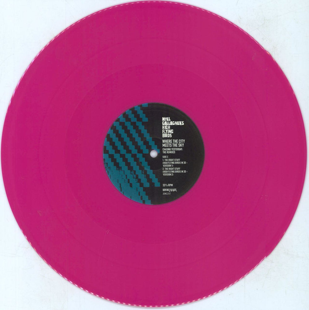 Noel Gallagher Where The City Meets The Sky: Chasing Yesterday - The Remixes - Blue & Pink Vinyl UK 12" vinyl single (12 inch record / Maxi-single)